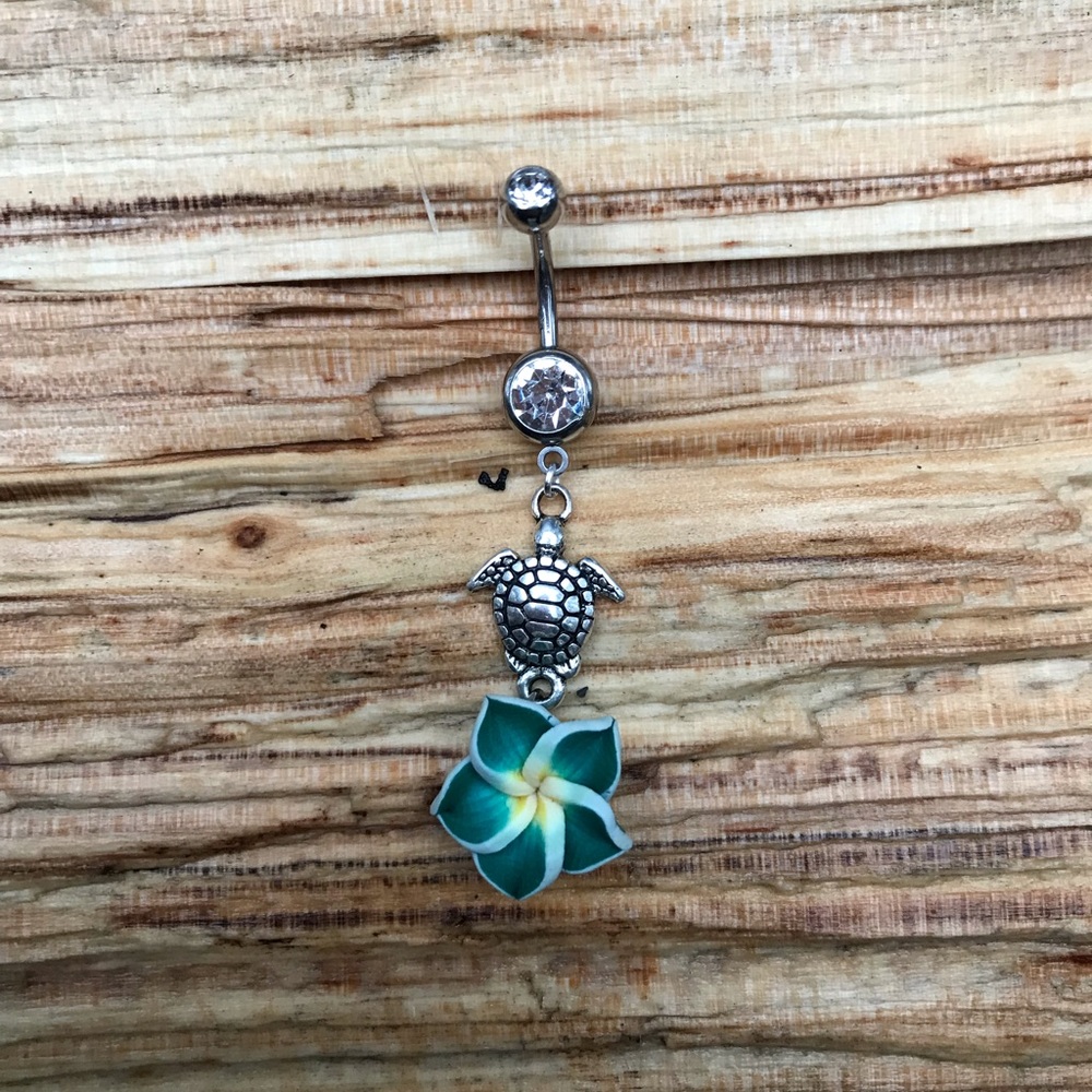 Hawaiian Turtle Belly Button Navel‎ Ring